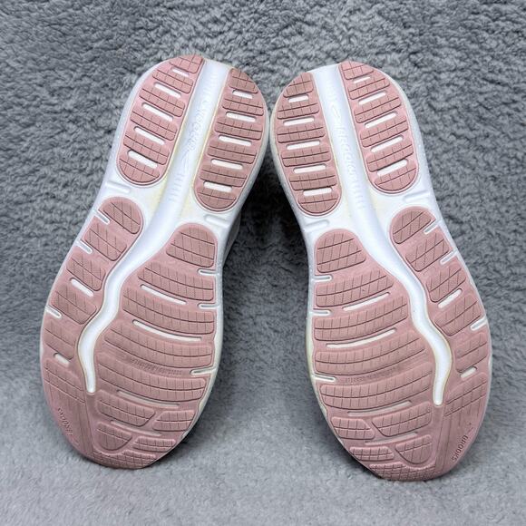 Brooks Ghost Max 2 Womens Size 9.5 Running Shoes Coconut Milk Gray Zephyr White - Picture 7 of 9